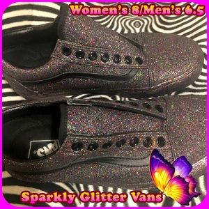 🛑 One Day Sale 🛑 Rainbow Glitter Shoes ♦️ Vans